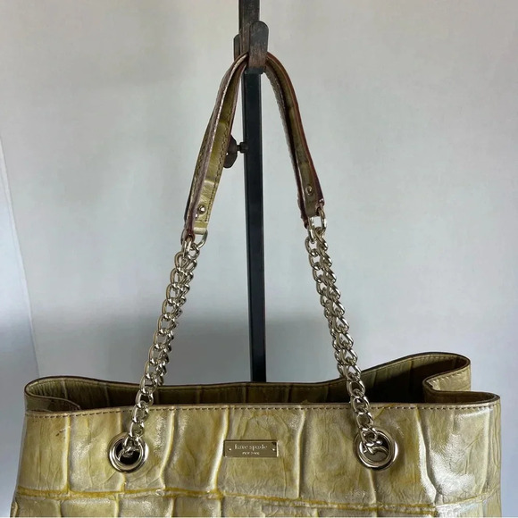 kate spade Knightsbridge Helena Croc Embossed Leather Tote - Picture 12 of 16